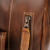 Legacy - Vintage Leather Duffle Bag With Shoe Compartment