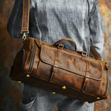 Vintage Leather Duffle Bag - Legacy II -65% OFF NOW!