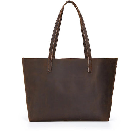 Trifecta - Leather Tote Bag with Hand Bag