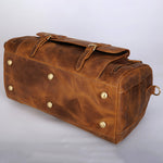 Legacy - Vintage Leather Duffle Bag With Shoe Compartment