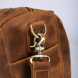 Legacy - Vintage Leather Duffle Bag With Shoe Compartment