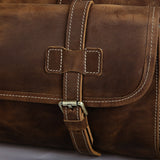 Legacy - Vintage Leather Duffle Bag with Shoe Compartment