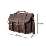 Archaeologist III - Vintage Leather Briefcase