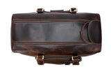 Okotoks II - Vintage Leather Trolley Duffle Bag