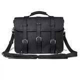 Black Leather Briefcase - LKII